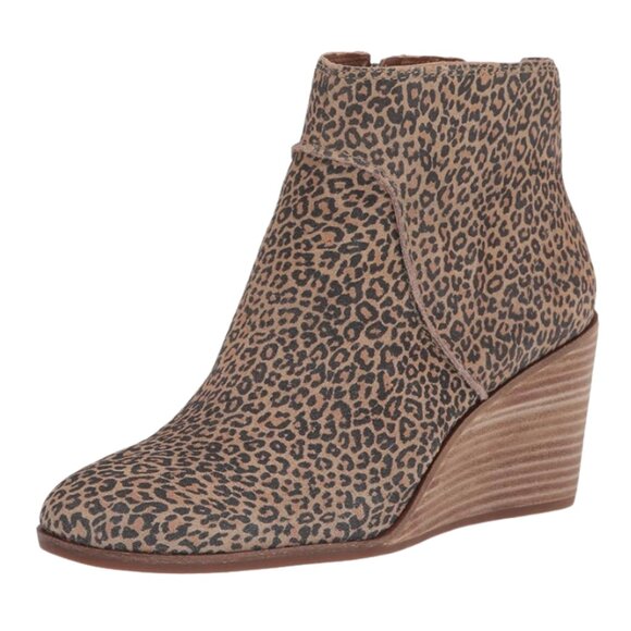NWOB Lucky Brand Zanta Women's Boots eyelash Sophia Leopard Size 8.5 - Picture 7 of 7